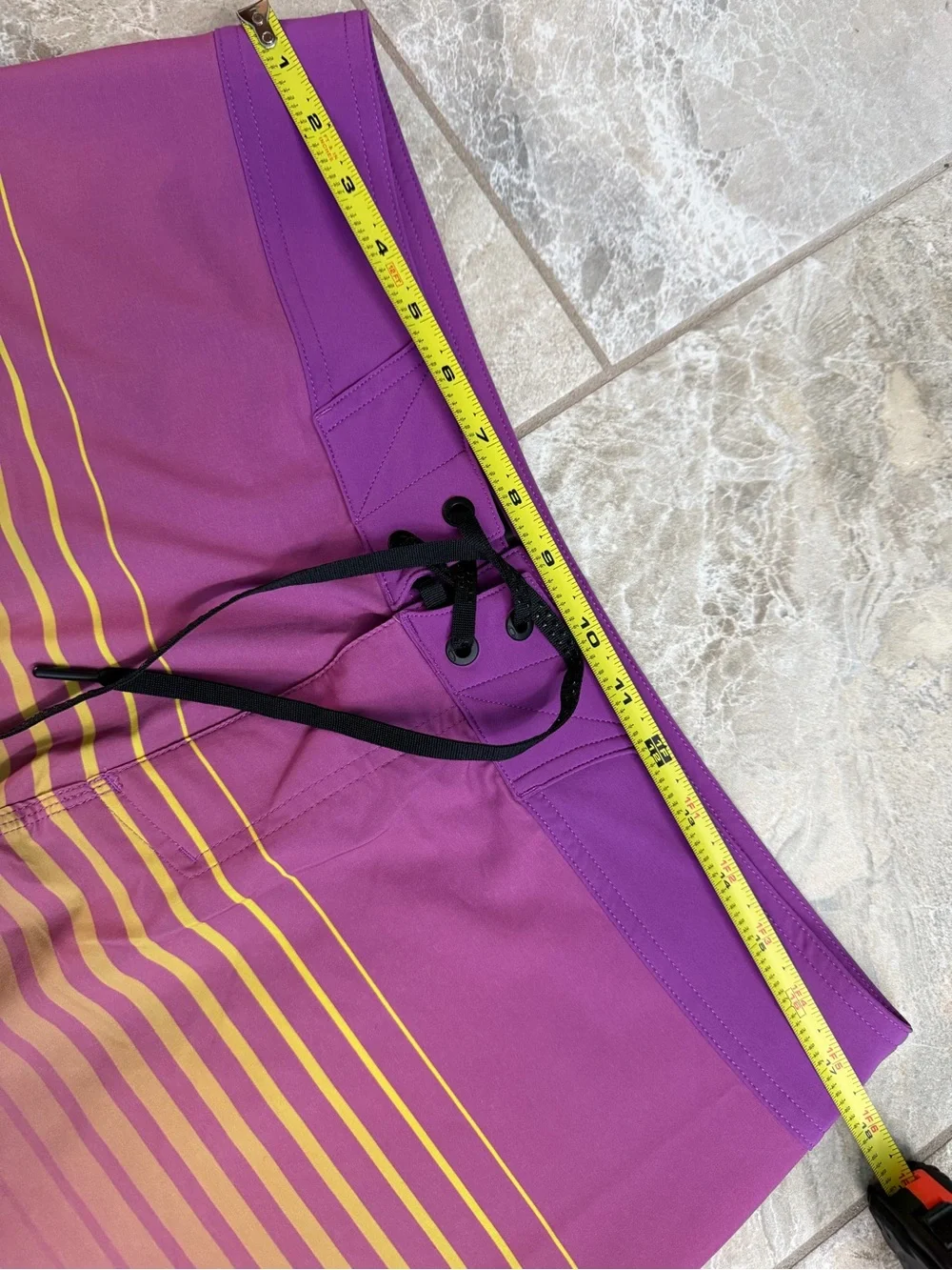 Oakley Fade Out 21” RC Boardshorts Purple and Yellow